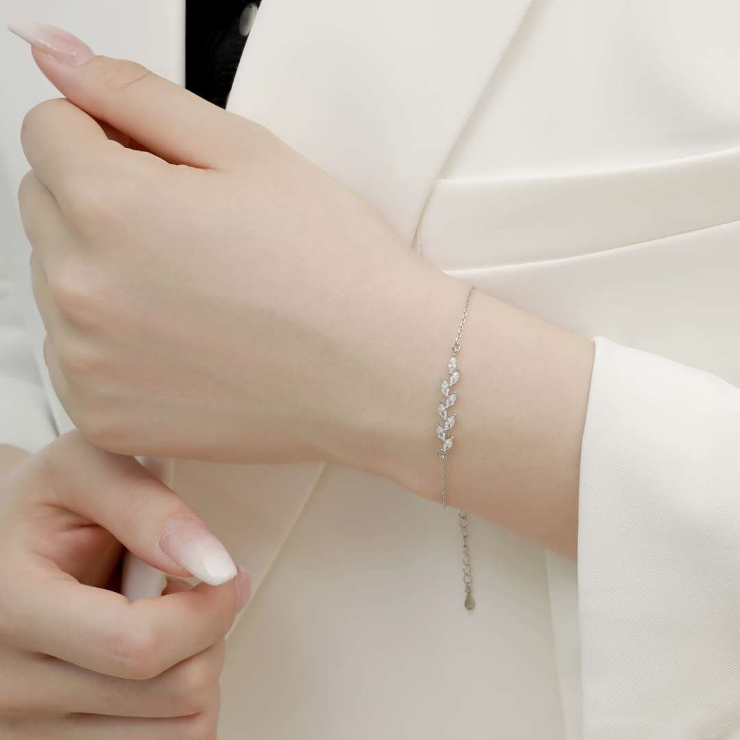 [STREET]Elegant Wheat Leaves Shape Bracelet
