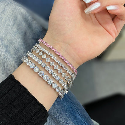 [STREET]Verziertes Armband im Prinzessschliff für den täglichen Gebrauch