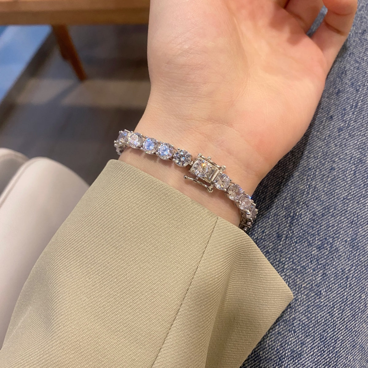 [STREET]Dazzling Round Cut Wedding Bracelet