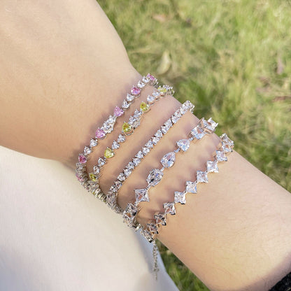 [STREET]Verziertes Armband im Prinzessschliff für den täglichen Gebrauch