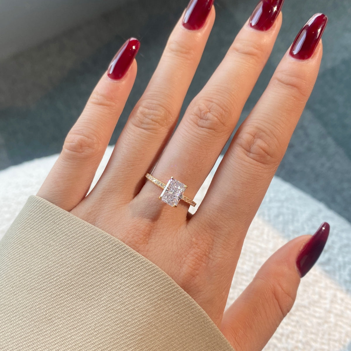 [STREET]Dazzling Sparkling Radiant Cut Party Ring