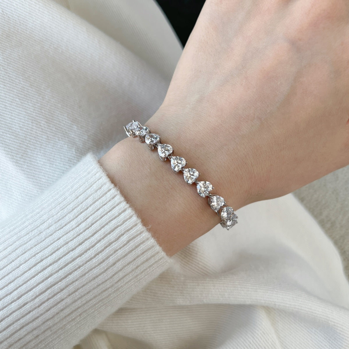 [STREET]Elegant Romantic Heart Shape Lover Bracelet