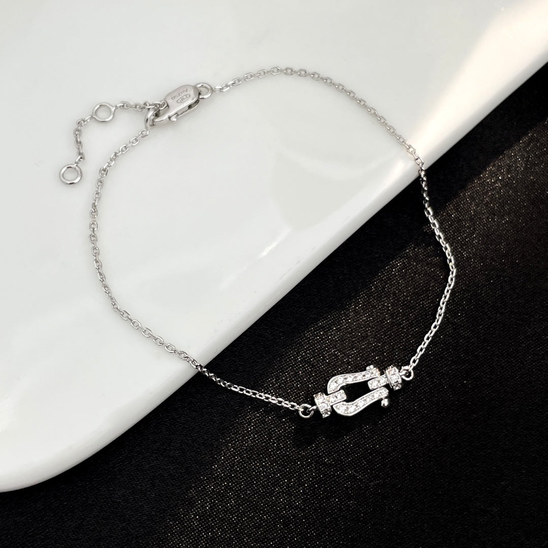 ˇGilded EraˇFORCE 10 FULL DIAMOND BUCKLE CHAIN LINK MINI MODEL