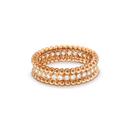 ˇGilded EraˇPERLEE DIAMOND ROSE GOLD RING