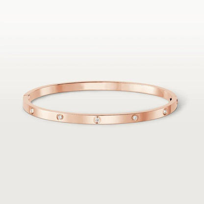 ˇGilded EraˇLOVE BRACELET 3.65MM 10 DIAMONDS