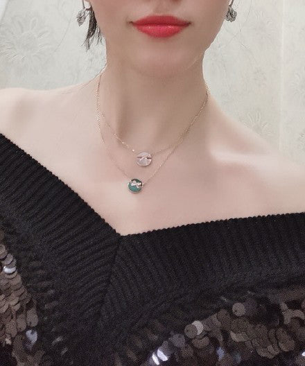 ˇGilded EraˇJEUX DE PINK GOLD DIAMOND NECKLACE
