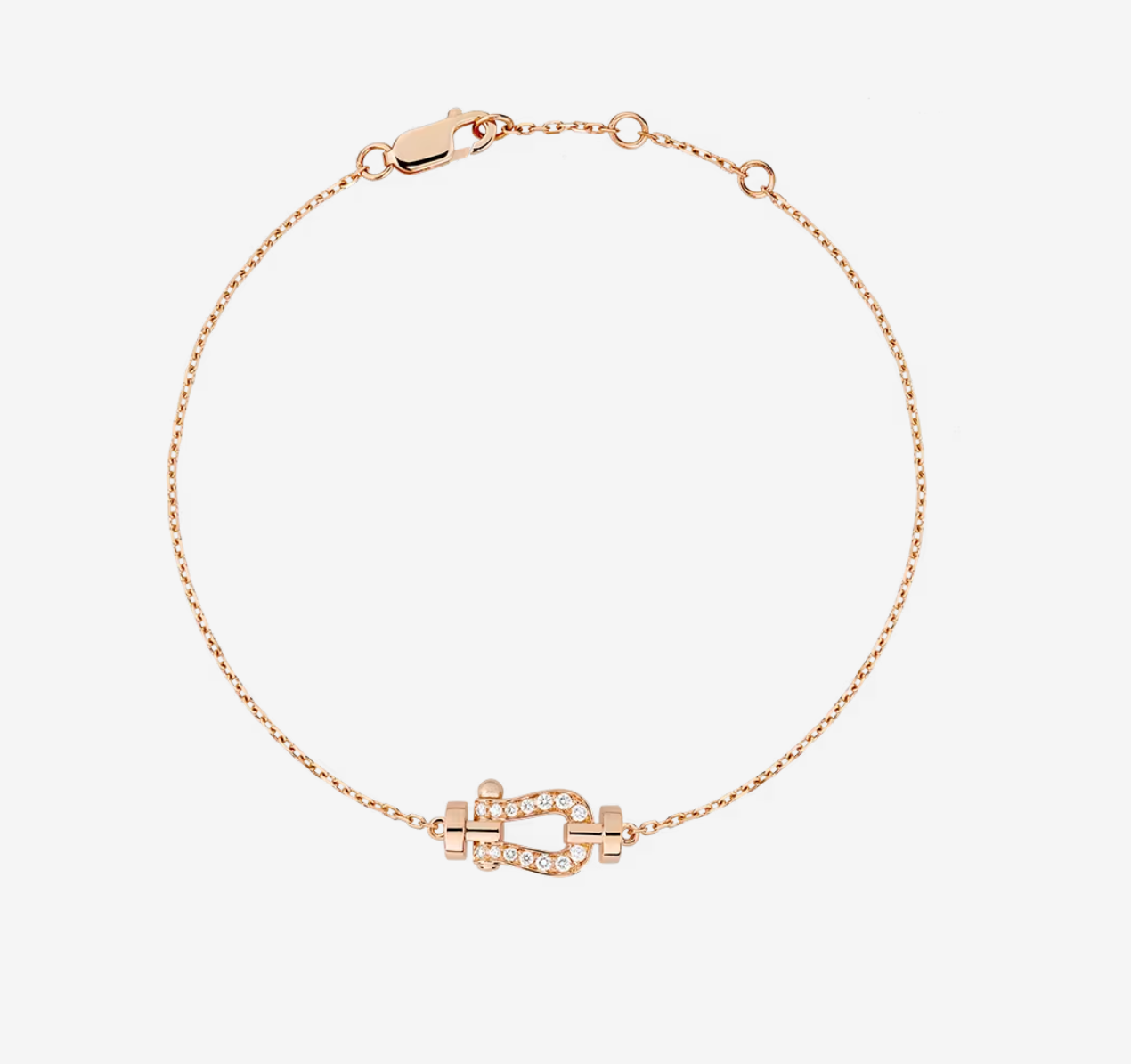 ˇGilded EraˇFORCE 10 FULL DIAMOND BUCKLE CHAIN LINK MINI MODEL