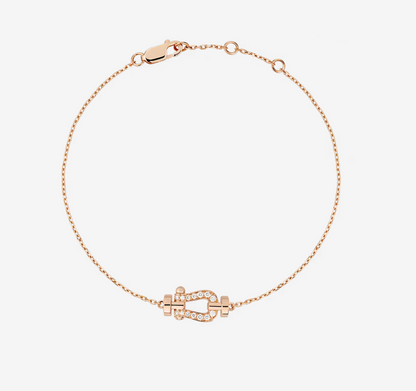 ˇGilded EraˇFORCE 10 FULL DIAMOND BUCKLE CHAIN LINK MINI MODEL