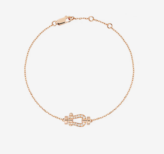 ˇGilded EraˇFORCE 10 FULL DIAMOND BUCKLE CHAIN LINK MINI MODEL