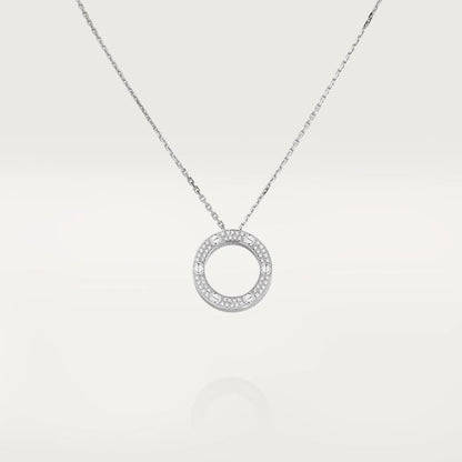 ˇGilded EraˇLOVE NECKLACE ADJUSTABLE SILVER