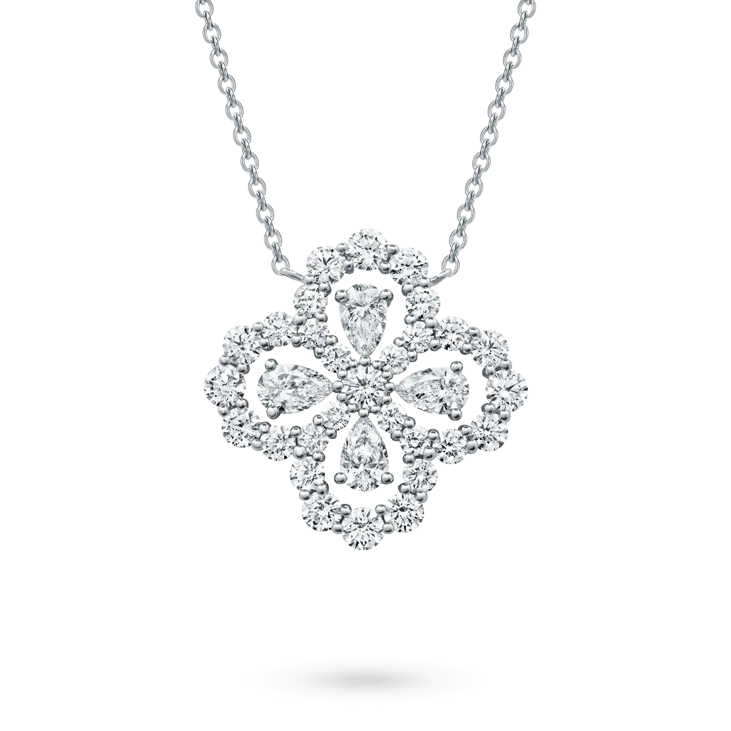 ˇGilded EraˇLOOP NECKLACE FULL MOTIF DIAMOND 16MM MULTIPLE COLORS