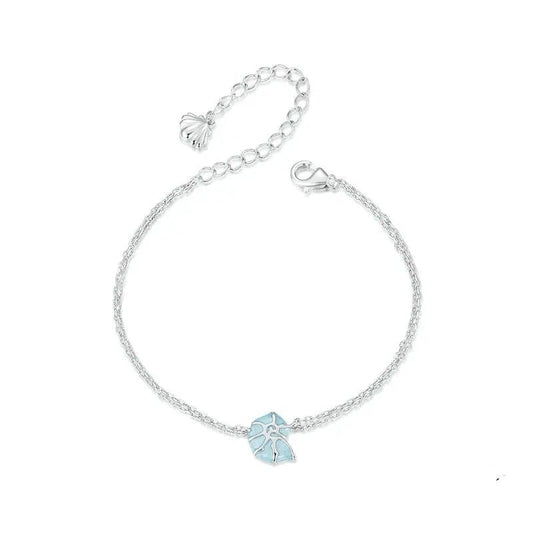 [STREET]Blaue Muschel-Gliederkettenarmbänder