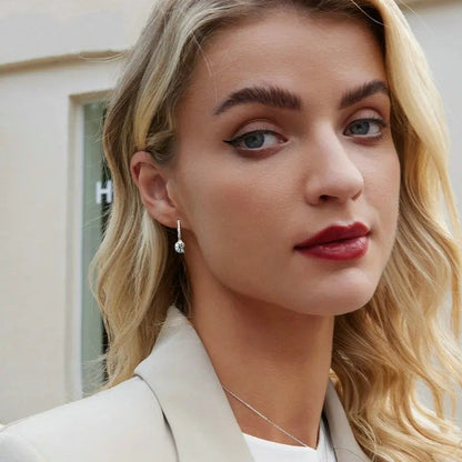 [STREET]Ohrclips mit blauer Muschelform, hypoallergen