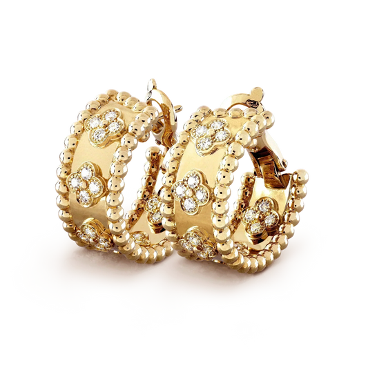 ˇGilded EraˇPERLEE DIAMOND EARRINGS